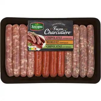 Assortiment de 12 saucisses façon charcutière SOCOPA