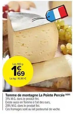 Tomme de montagne la pointe percee