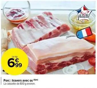 Porc: travers avec os