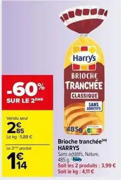 Harry's - brioche tranchée