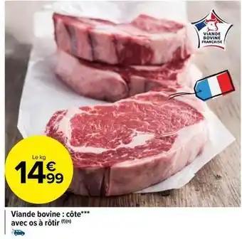 Viande bovine: côte