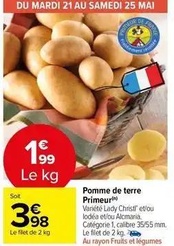 Pomme de terre primeur