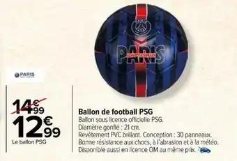 Ballon de football psg