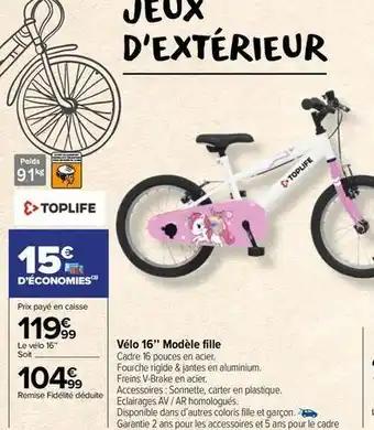 Promotion Exclusives de Velo fille : Découvrez l'Offre incontournable