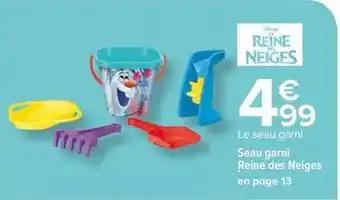 Seau garni reine des neiges