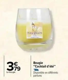 Bougie cocktail d'ete'