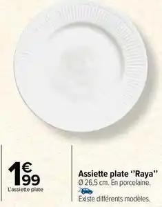 Assiette plate raya