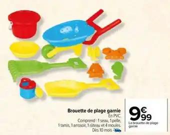 Brouette de plage garnie