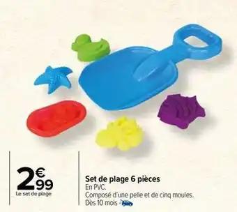 Set de plage 6 pieces