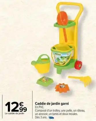 Caddie de jardin garni