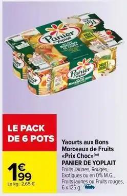 Yoplait - yaourts aux bons morceaux de fruits