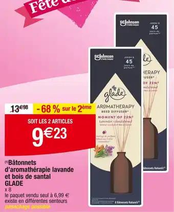 GLADE Bâtonnets d’aromathérapie lavande et bois de santal