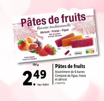 Promotion Exclusives de Pâtes de fruits : Découvrez l'Offre incontournable