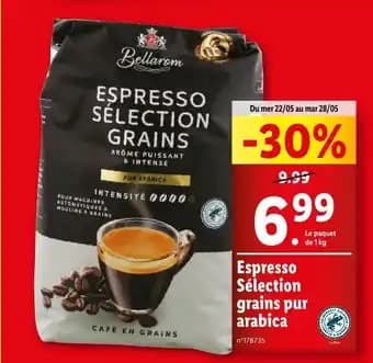 Espresso Sélection grains pur arabica