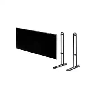 Pack ADAX Radiateur électrique noir - 1000 W - 762x370x90mm - Neo Basic NP10 KDT - Pieds pour radiateur P noirs - 195x290mm