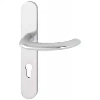 Ensemble sur grande plaque en aluminium anodisé - Ton argent - MARSEILLE clé I