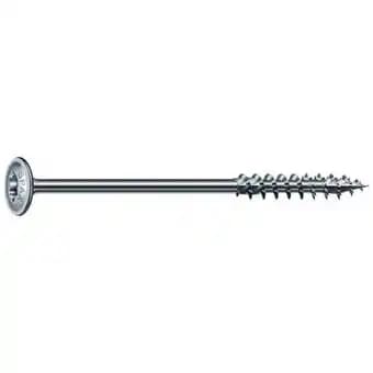 Vis à tête disque Wirox filetage partiel torx zingué blanc grande longueur, Ø 8 mm, longueur 160 mm, boîte de 50