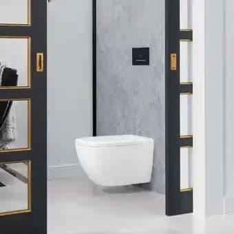 WC suspendu sans bride VILLEROY ET BOCH Antheus DirectFlush Blanc CeramicPlus + abattant amovible à descente progressive