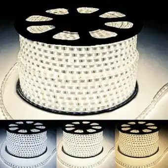 Ruban LED Fin 50M 220V Recoupable 20cm IP65 2835 120LED/m - Blanc Neutre 4000K - 5500K - SILAMP