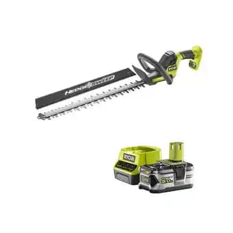 Pack RYOBI Taille-haies 18V One+ Brushless LINEA 45 cm RY18HT45A-0 - 1 Batterie 5.0Ah - 1 Chargeur rapide RC18120-150
