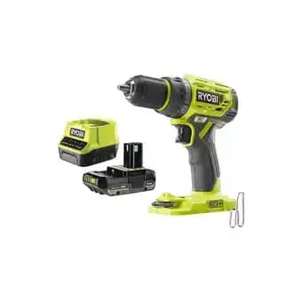 Pack RYOBI Perceuse-visseuse R18DD7-0 - 18V One+ Brushless - 1 Batterie 2.0Ah - 1 Chargeur rapide