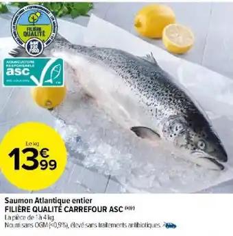 Saumon Atlantique entier FILIÈRE QUALITÉ CARREFOUR ASC (0)