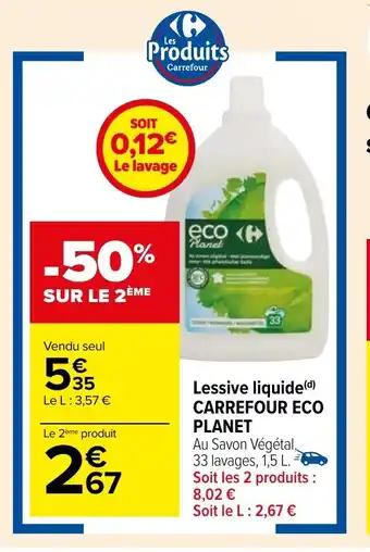 Lessive liquide(d) CARREFOUR ECO PLANET