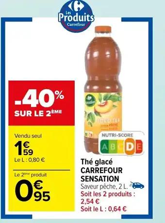 Thé glacé CARREFOUR SENSATION