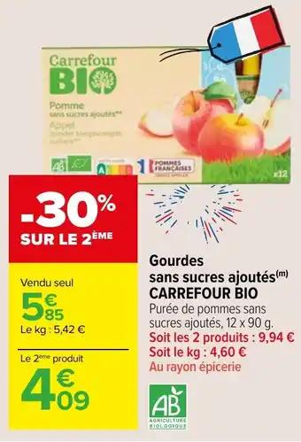 Gourdessans sucres ajoutés (m) CARREFOUR BIO