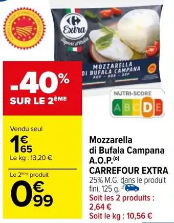 Mozzarella di Bufala Campana A.O.P.(0) CARREFOUR EXTRA