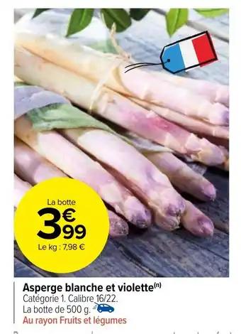 Asperge blanche et violette(n)