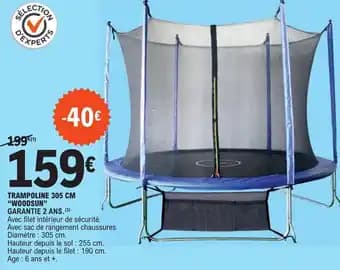 TRAMPOLINE 305 CM "WOODSUN"
