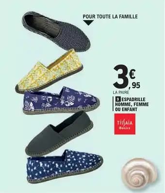 ESPADRILLE HOMME, FEMME OU ENFANT