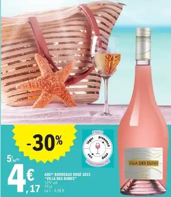 AOC(3) BORDEAUX ROSÉ 2023 "VILLA DES DUNES"