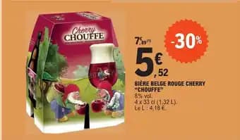 BIÈRE BELGE ROUGE CHERRY "CHOUFFE"