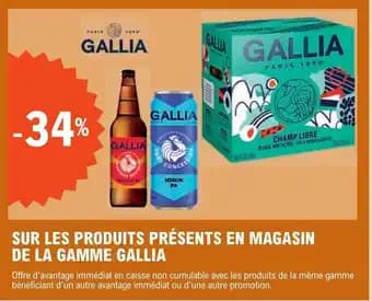 SUR LES PRODUITS PRÉSENTS EN MAGASIN