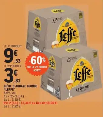 BIÈRE D'ABBAYE BLONDE "LEFFE"