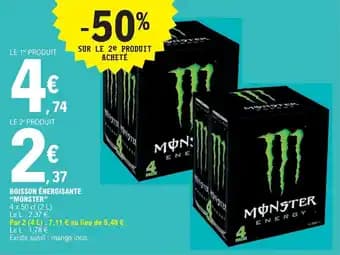 BOISSON ÉNERGISANTE "MONSTER"