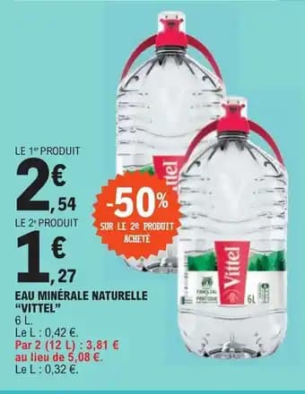 EAU MINÉRALE NATURELLE "VITTEL"