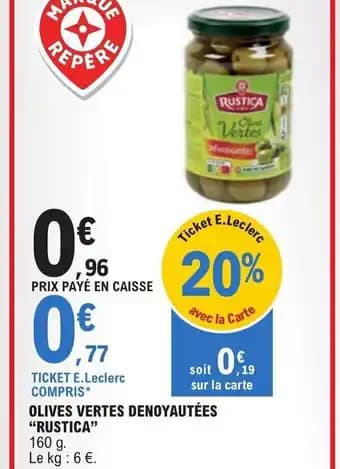 Promotion Exclusives de Olives vertes dénoyautées : Découvrez l'Offre incontournable