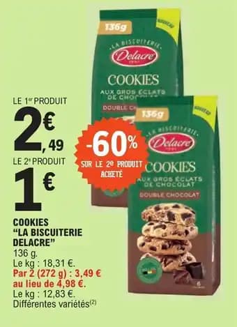 COOKIES "LA BISCUITERIE DELACRE"