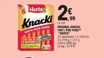 ORIGINAL KNACKI 100% PUR PORC(4) "HERTA"