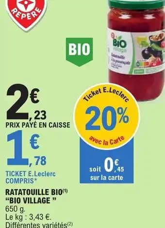 RATATOUILLE BIO(1) "BIO VILLAGE "