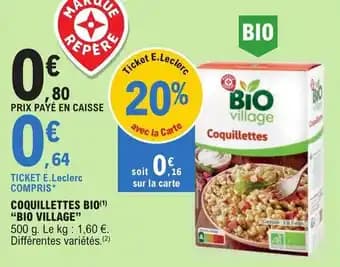 COQUILLETTES BIO(1) "BIO VILLAGE"