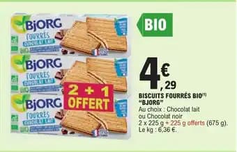 BISCUITS FOURRÉS BIO(1) "BJORG"