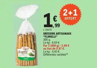GRESSINS ARTISANAUX "FLORELLI"