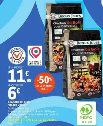 CHARBON DE BOIS "BEAUX JOURS"