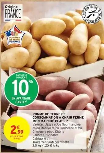Pommes de terre de consommation a chair ferme mon marche plaisir