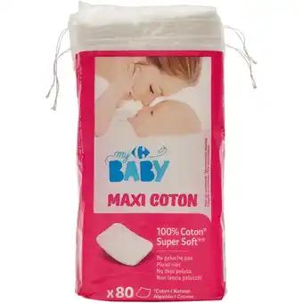 CARREFOUR BABY Maxi carrés coton