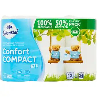 CARREFOUR ESSENTIAL Papier Toilette Compact